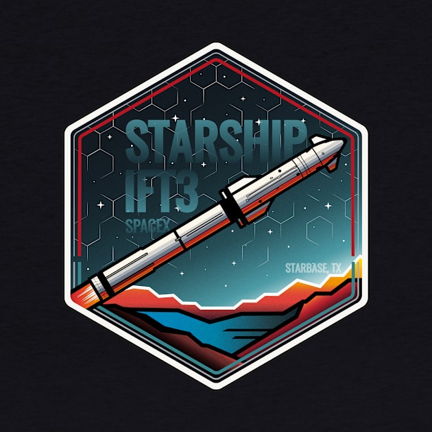 SpaceX Starship mission Patch by Laura Vasi